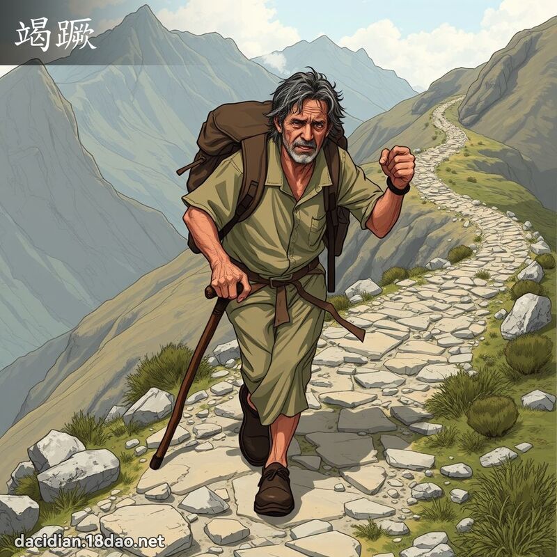 竭蹶 - 國語大辭典配圖