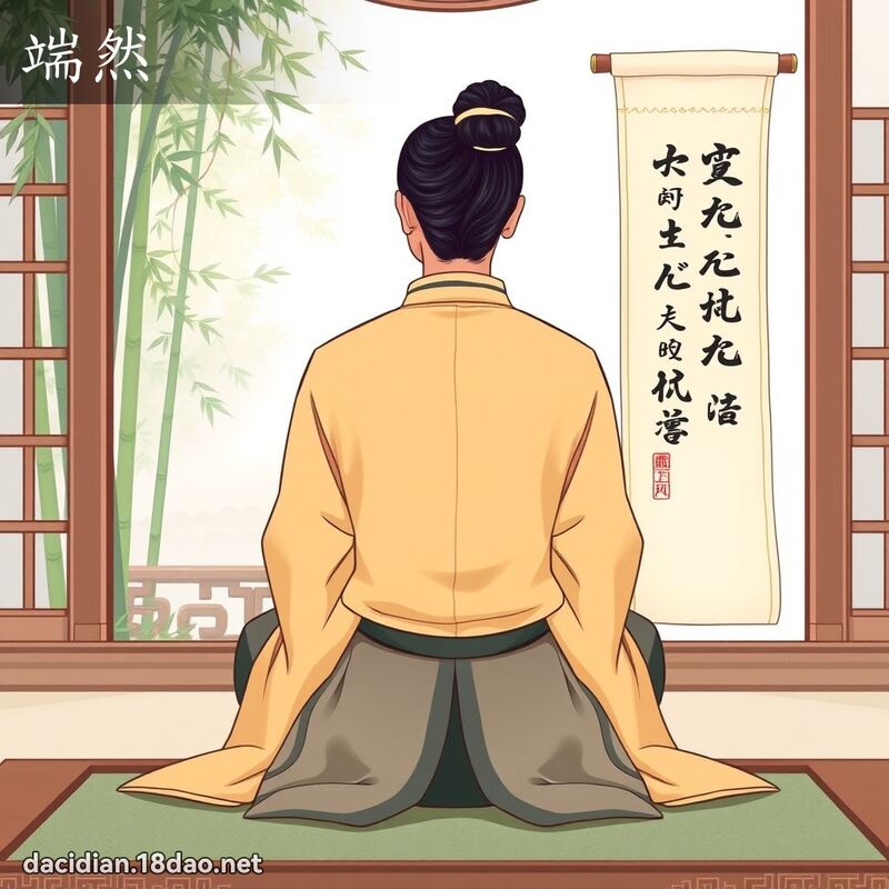 端然 - 国语大辞典配图