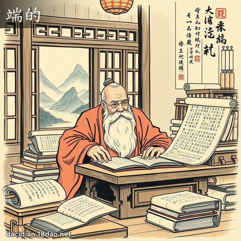 端的 - 國語大辭典配圖