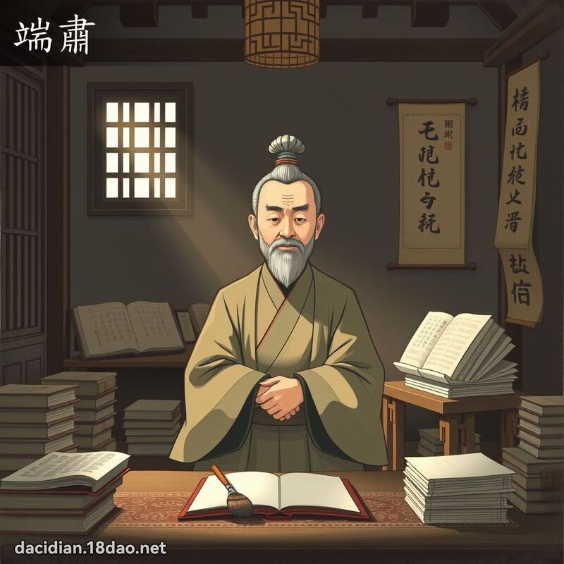 端肅 - 國語大辭典配圖