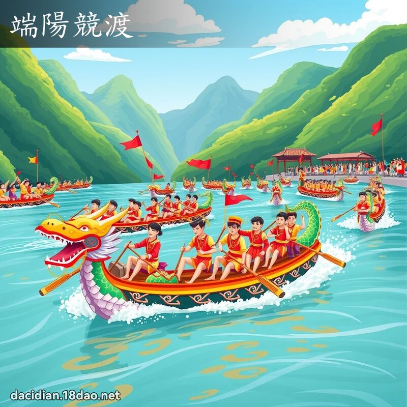端陽競渡 - 國語大辭典配圖