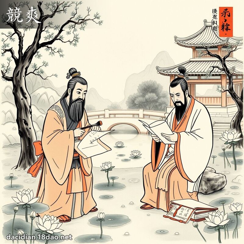 竞爽 - 国语大辞典配图