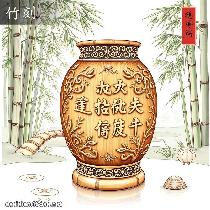 竹刻 - 國語大辭典配圖