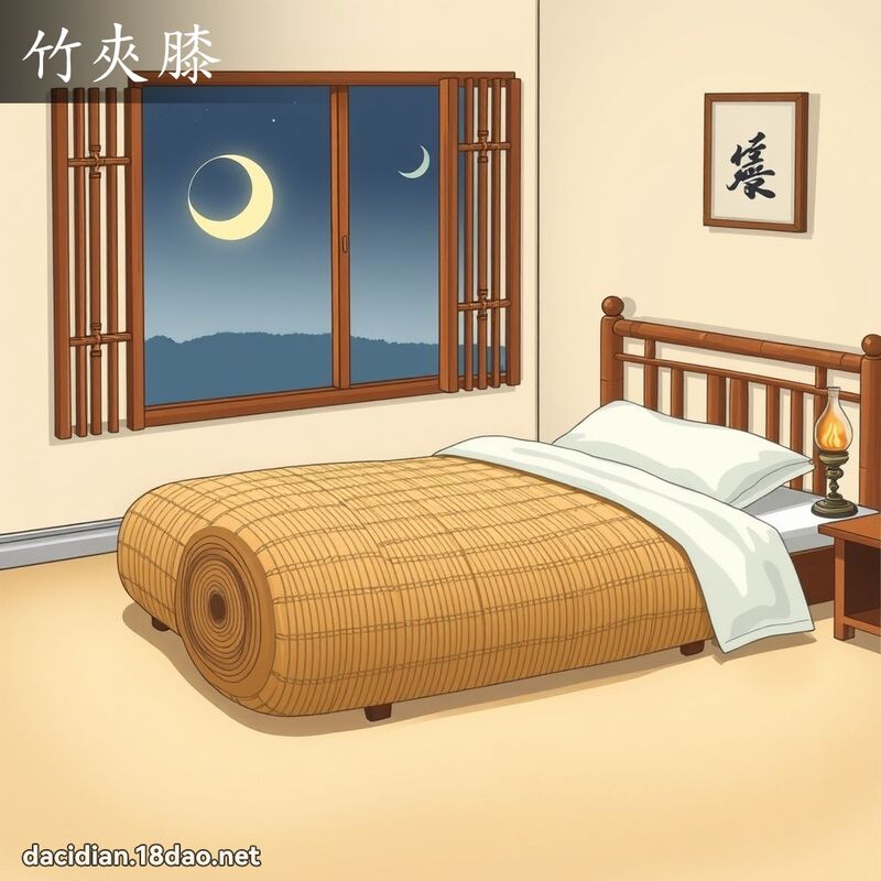竹夹膝 - 国语大辞典配图
