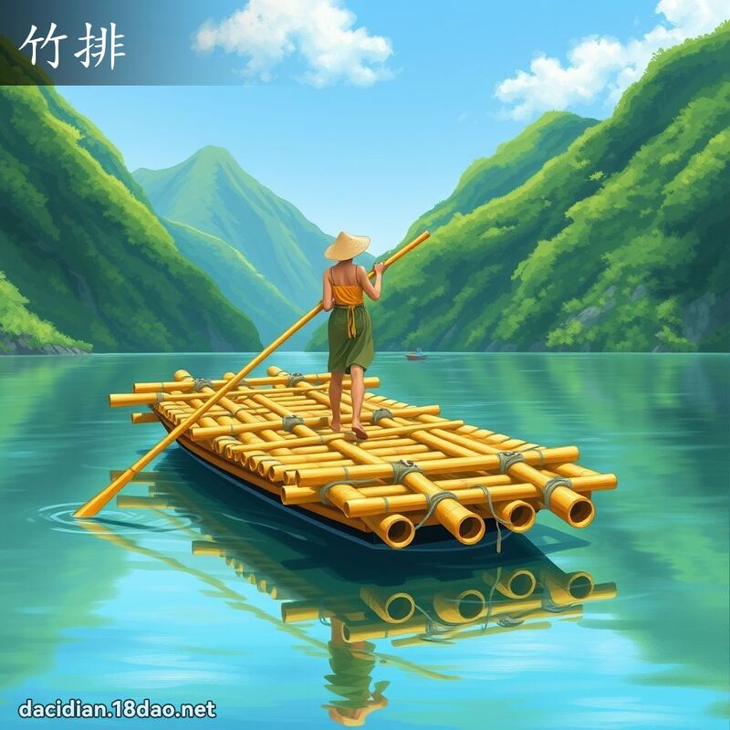 竹排 - 国语大辞典配图