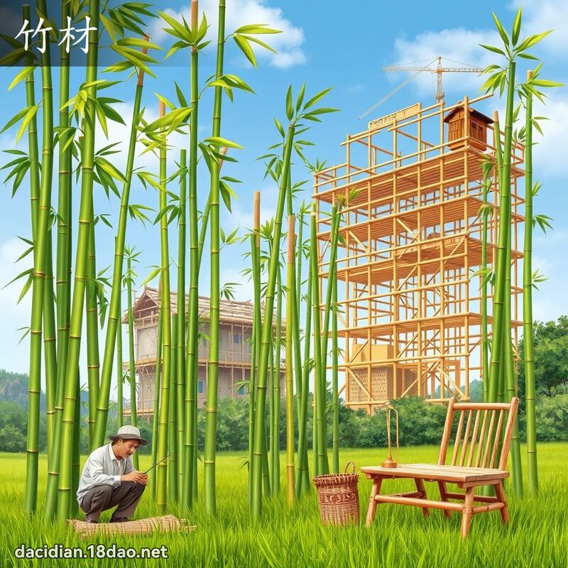 竹材 - 國語大辭典配圖