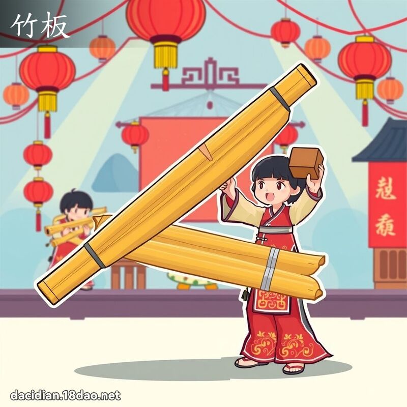 竹板 - 國語大辭典配圖