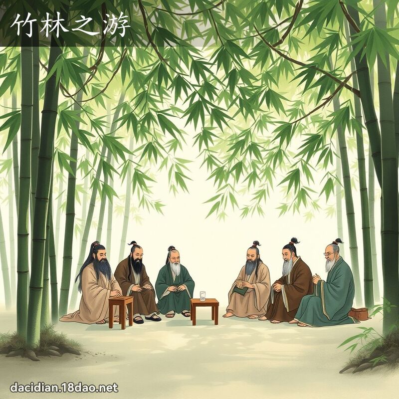 竹林之游 - 国语大辞典配图