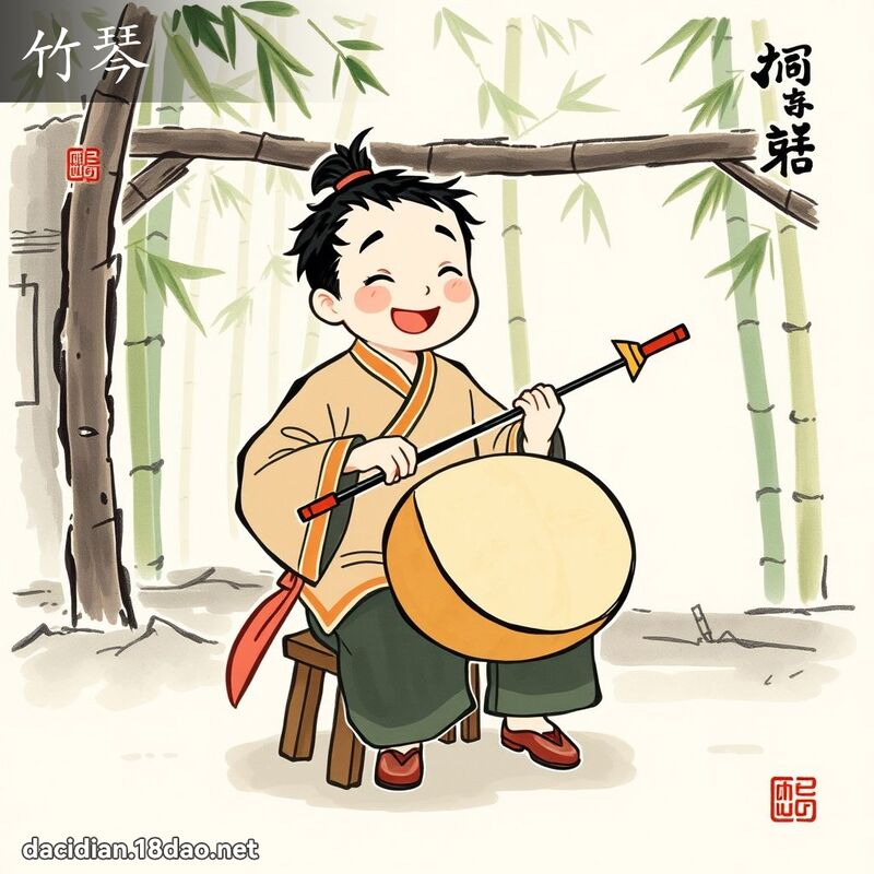 竹琴 - 国语大辞典配图