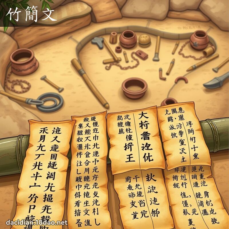 竹简文 - 国语大辞典配图