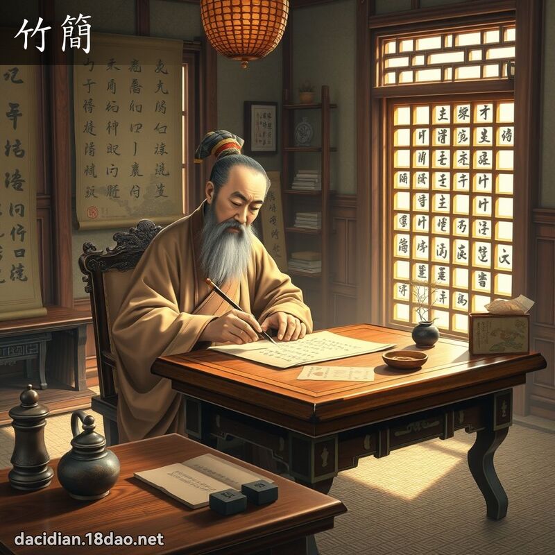 竹簡 - 國語大辭典配圖