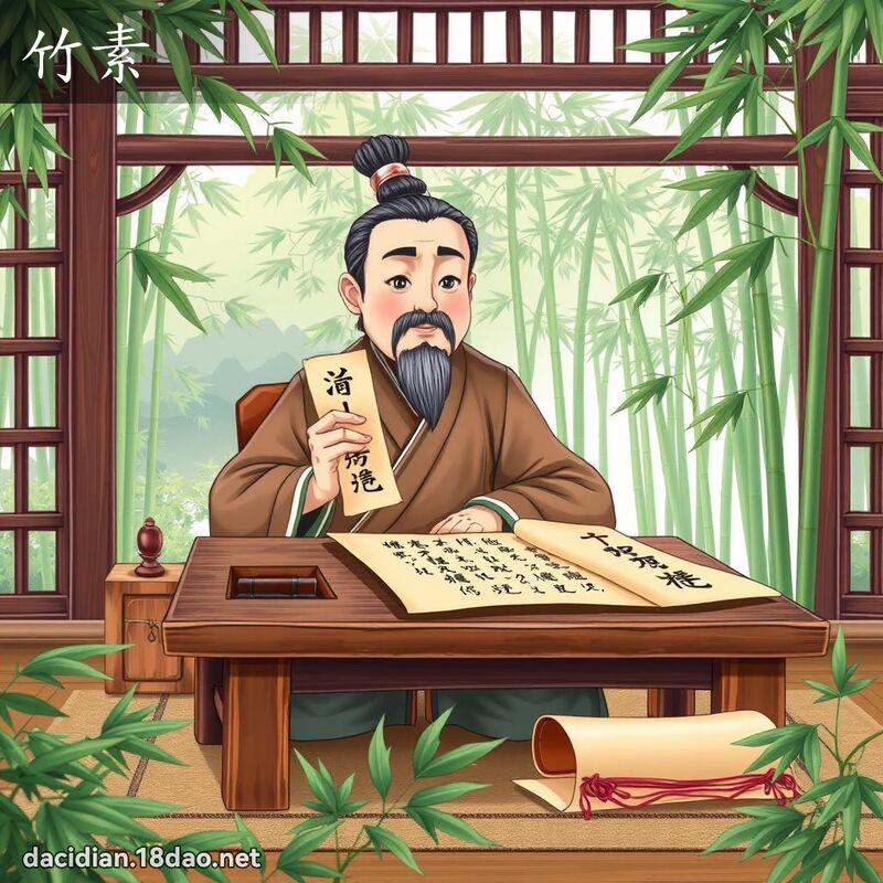 竹素 - 国语大辞典配图