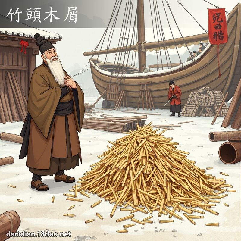 竹頭木屑 - 國語大辭典配圖