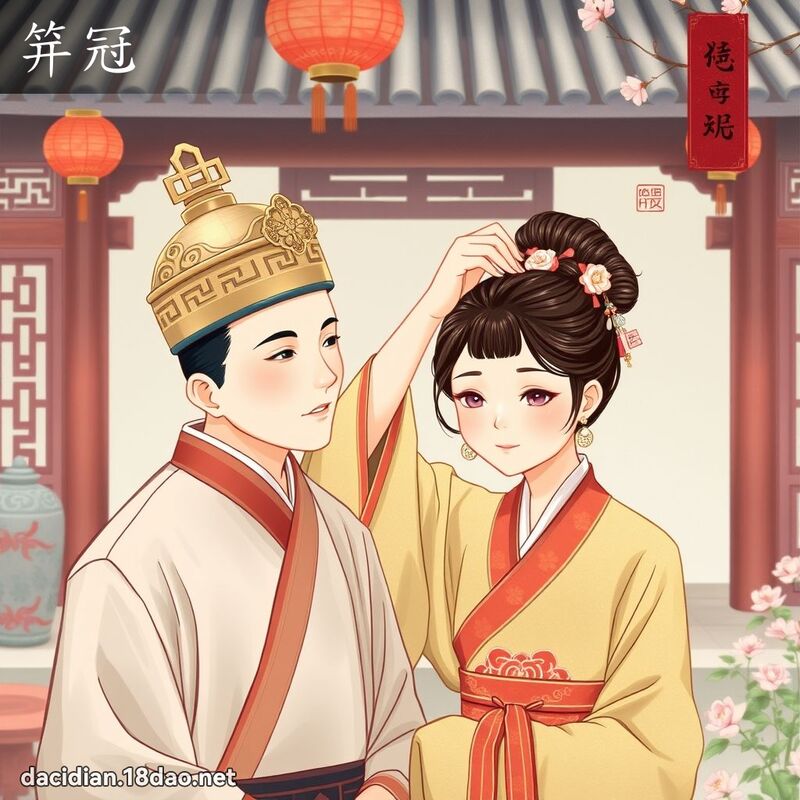 笄冠 - 國語大辭典配圖