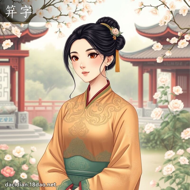 笄字 - 國語大辭典配圖