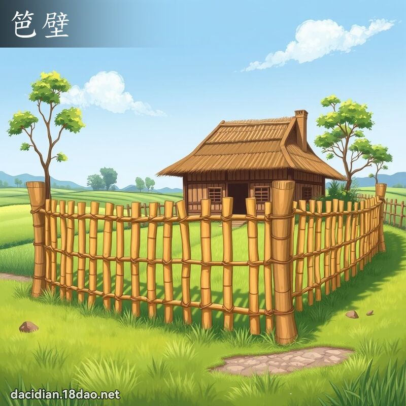 笆壁 - 國語大辭典配圖