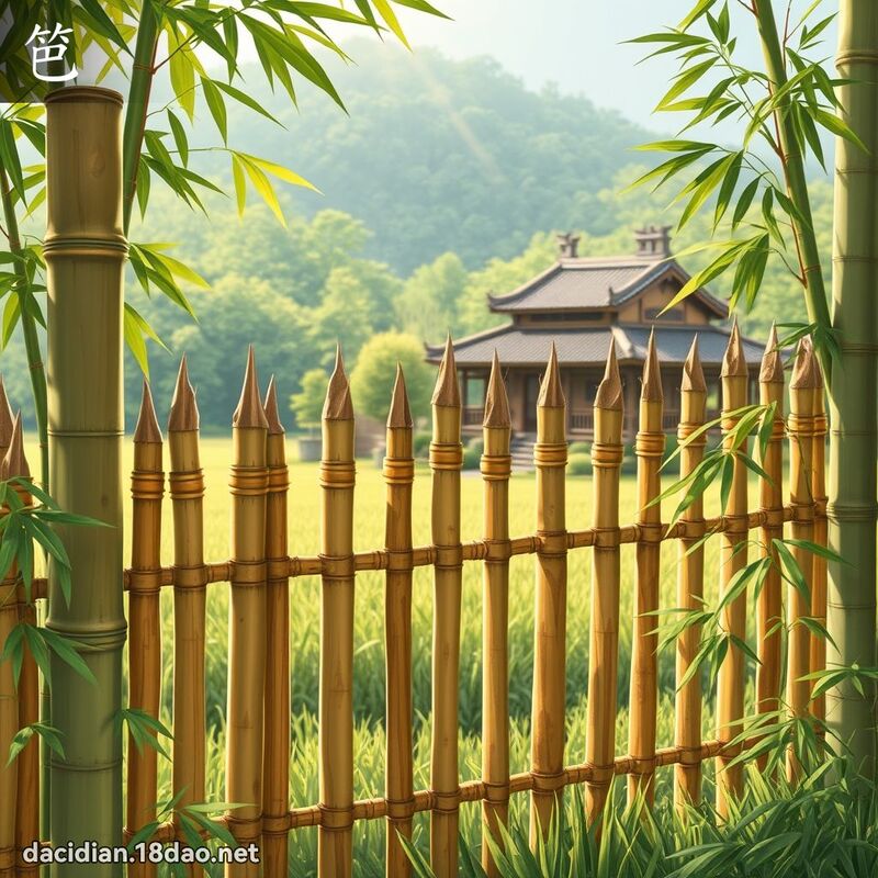 笆 - 國語大辭典配圖