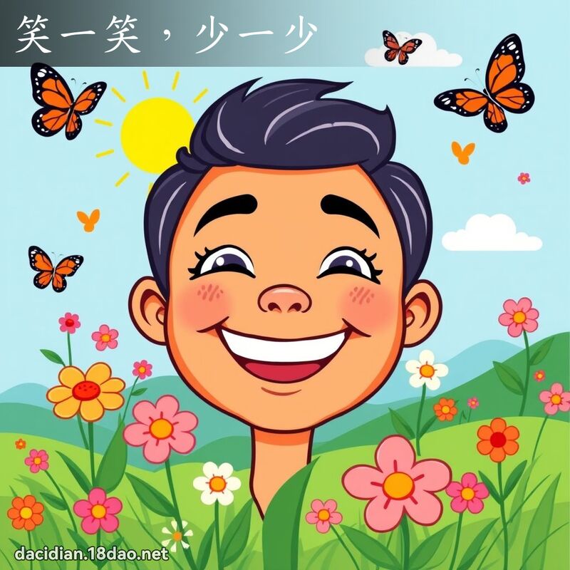 笑一笑，少一少 - 国语大辞典配图