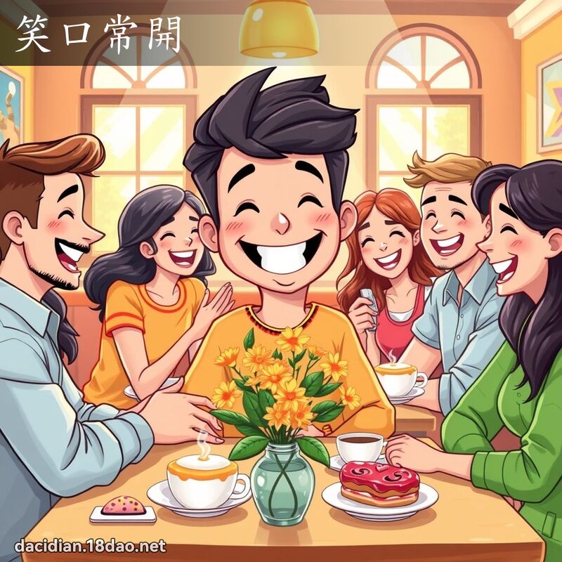 笑口常开 - 国语大辞典配图