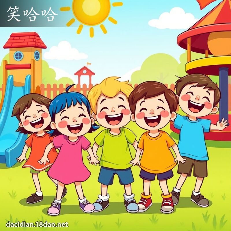 笑哈哈 - 国语大辞典配图