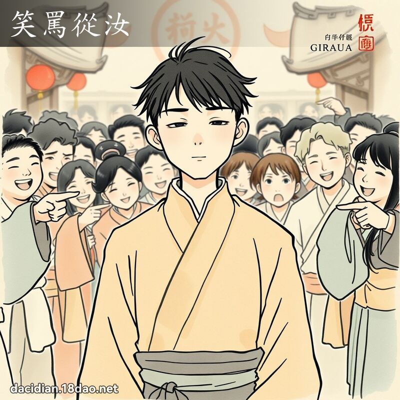 笑罵從汝 - 國語大辭典配圖