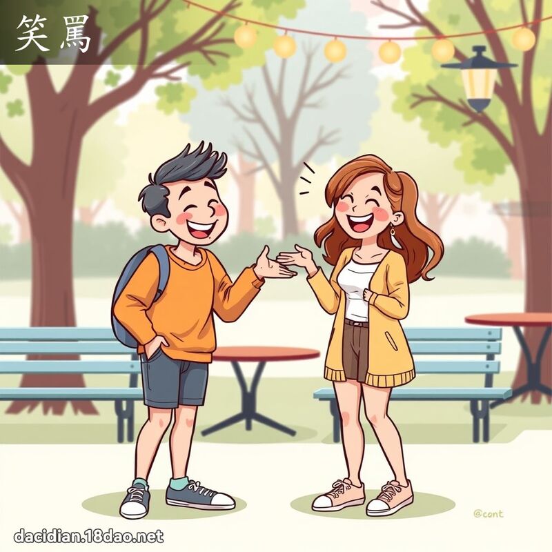 笑骂 - 国语大辞典配图