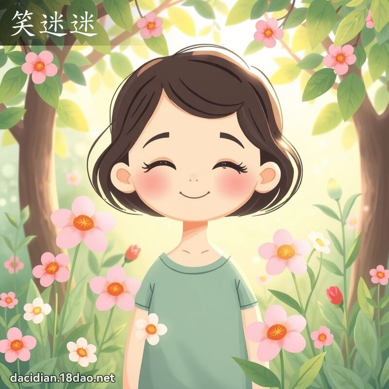 笑迷迷 - 国语大辞典配图