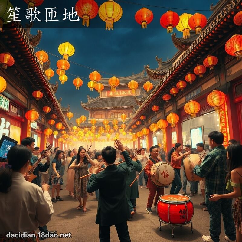 笙歌匝地 - 國語大辭典配圖
