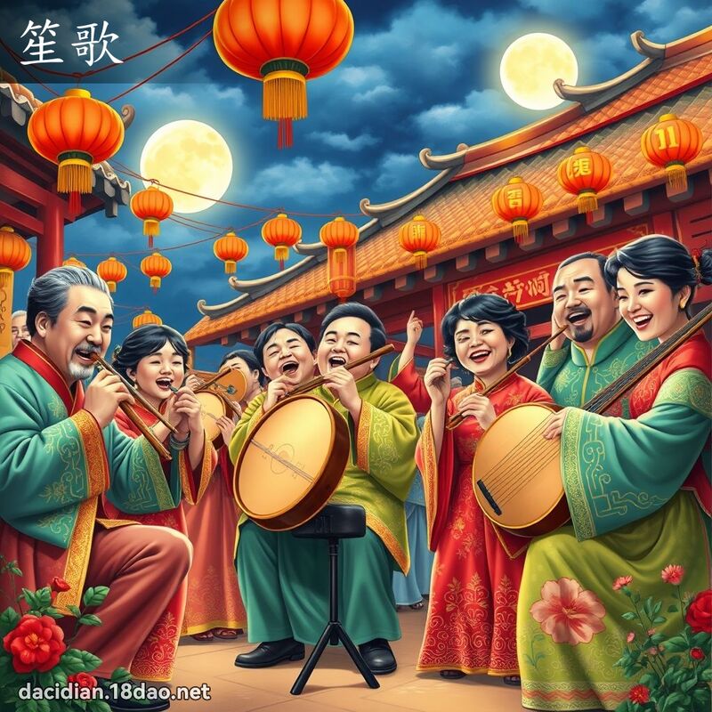 笙歌 - 国语大辞典配图