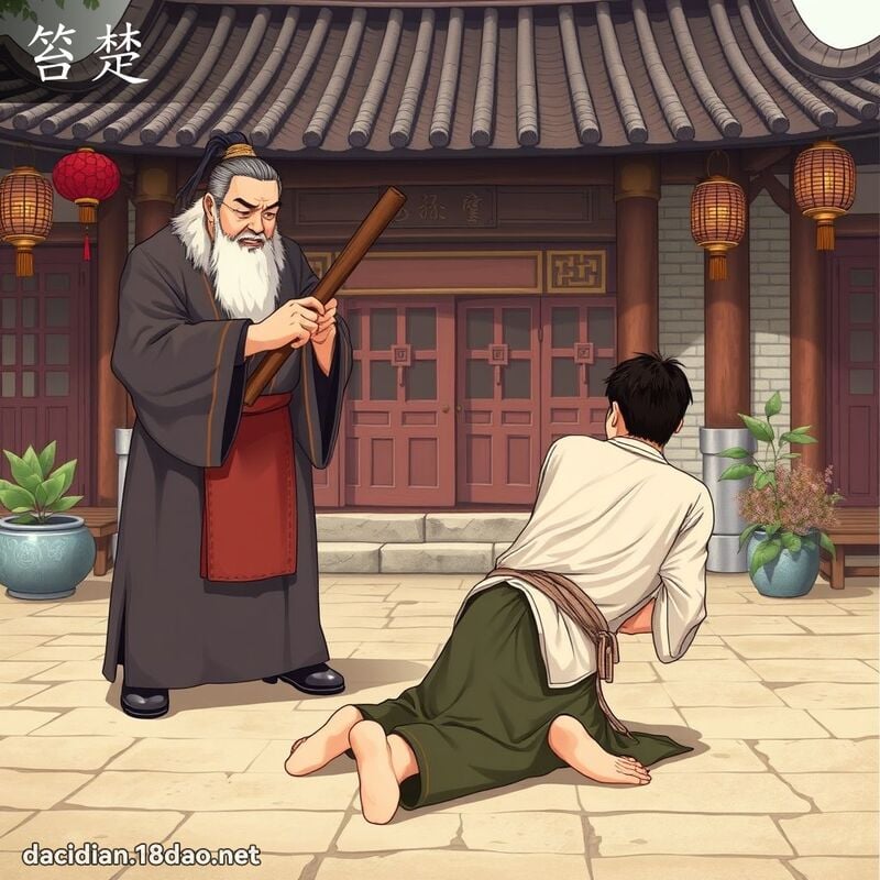 笞楚 - 國語大辭典配圖