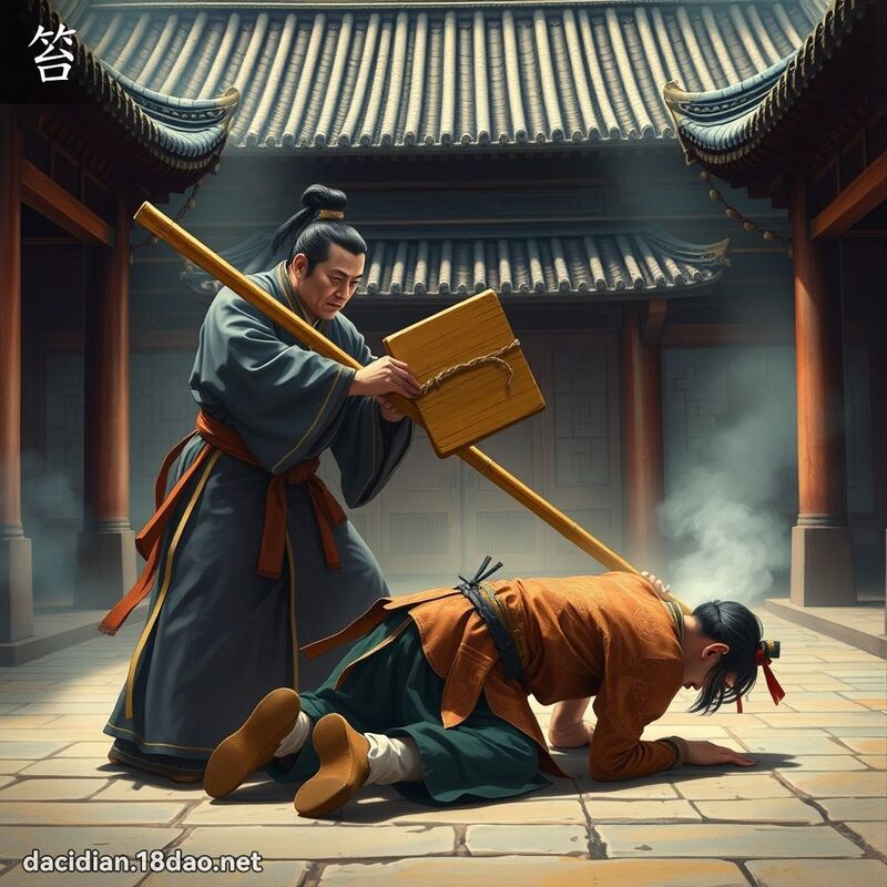 笞 - 國語大辭典配圖