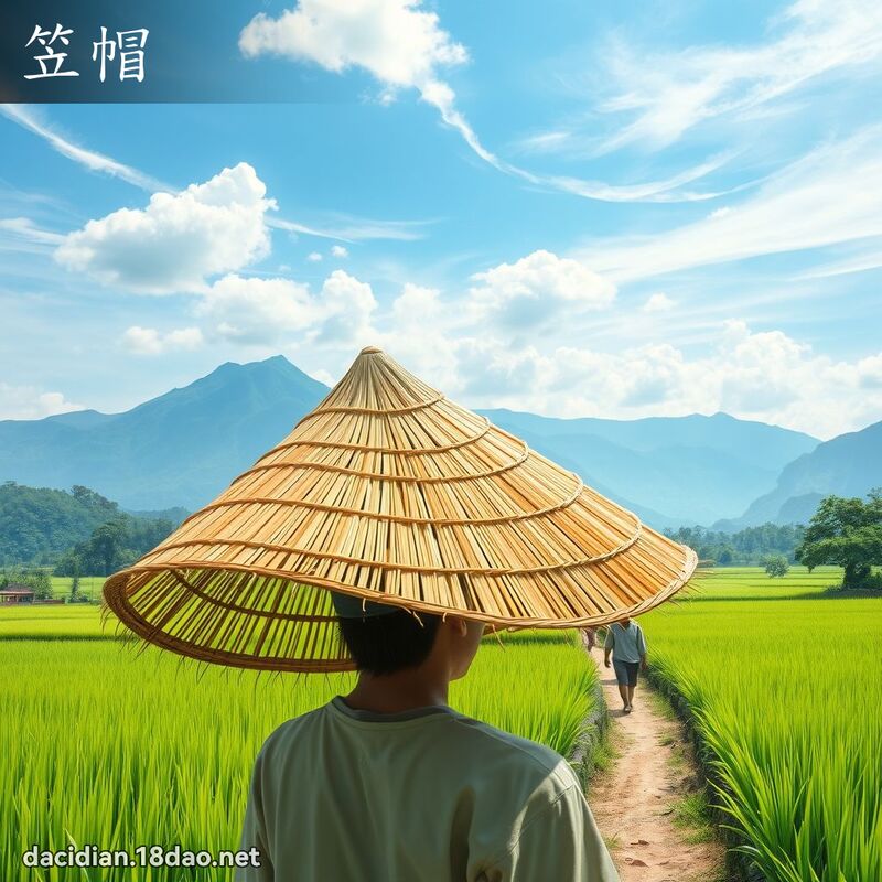 笠帽 - 国语大辞典配图