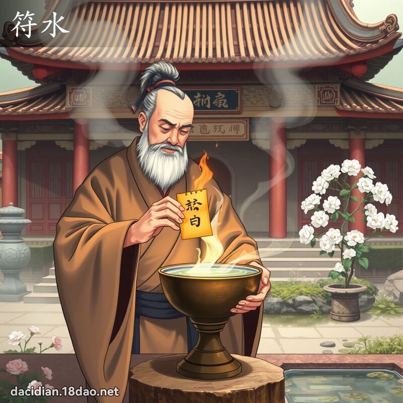 符水 - 国语大辞典配图