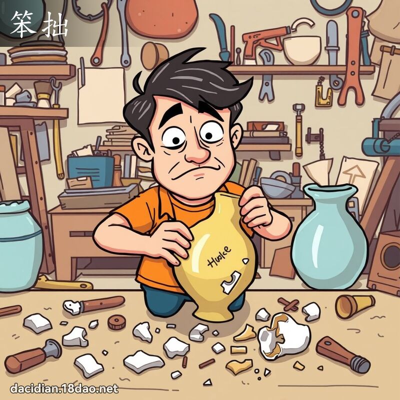 笨拙 - 國語大辭典配圖