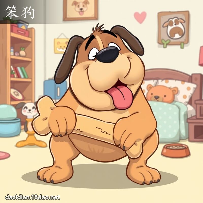 笨狗 - 國語大辭典配圖