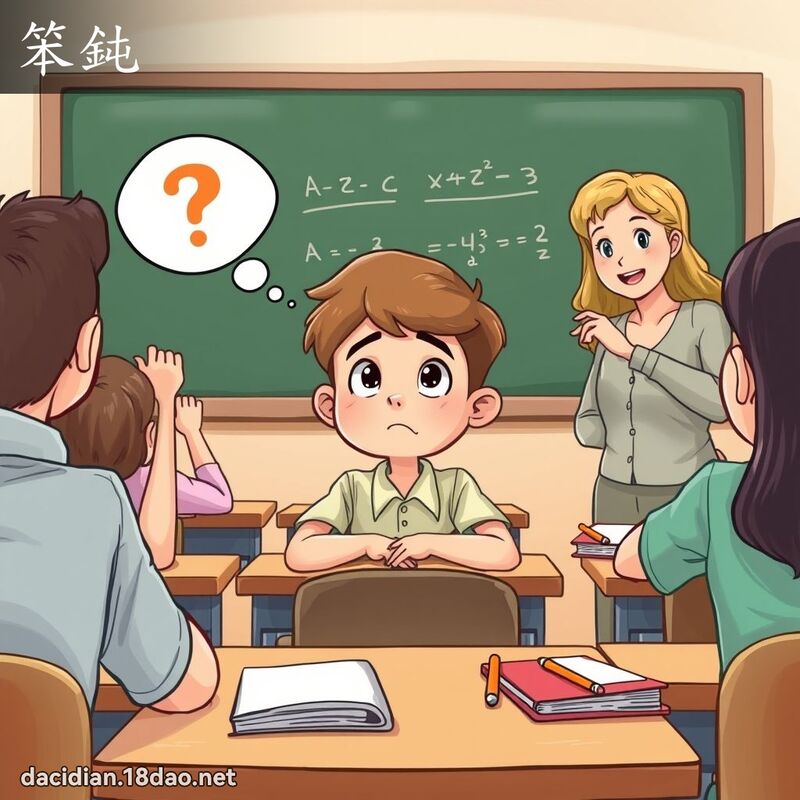 笨钝 - 国语大辞典配图