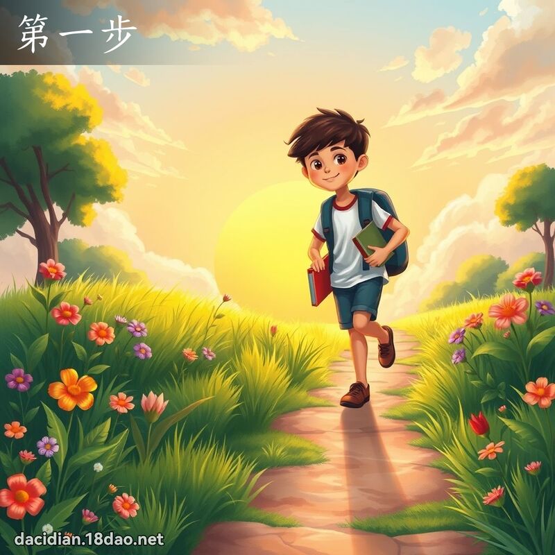 第一步 - 國語大辭典配圖