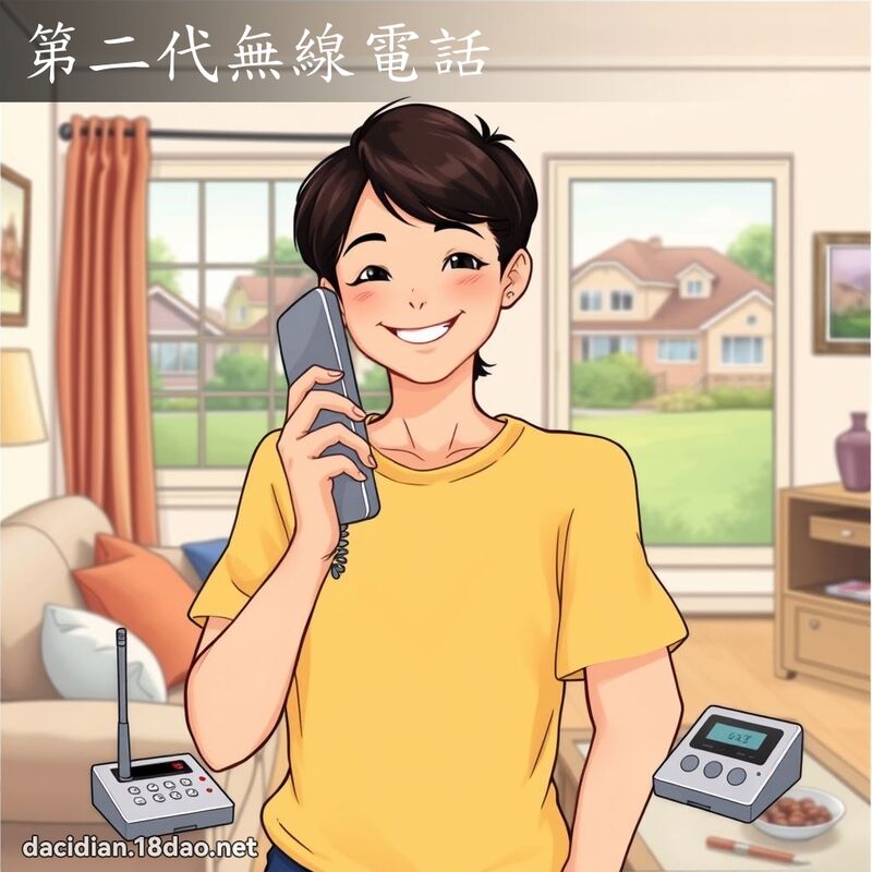 第二代无线电话 - 国语大辞典配图