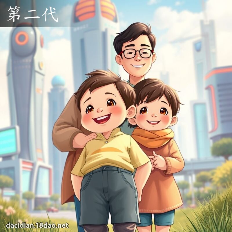 第二代 - 國語大辭典配圖