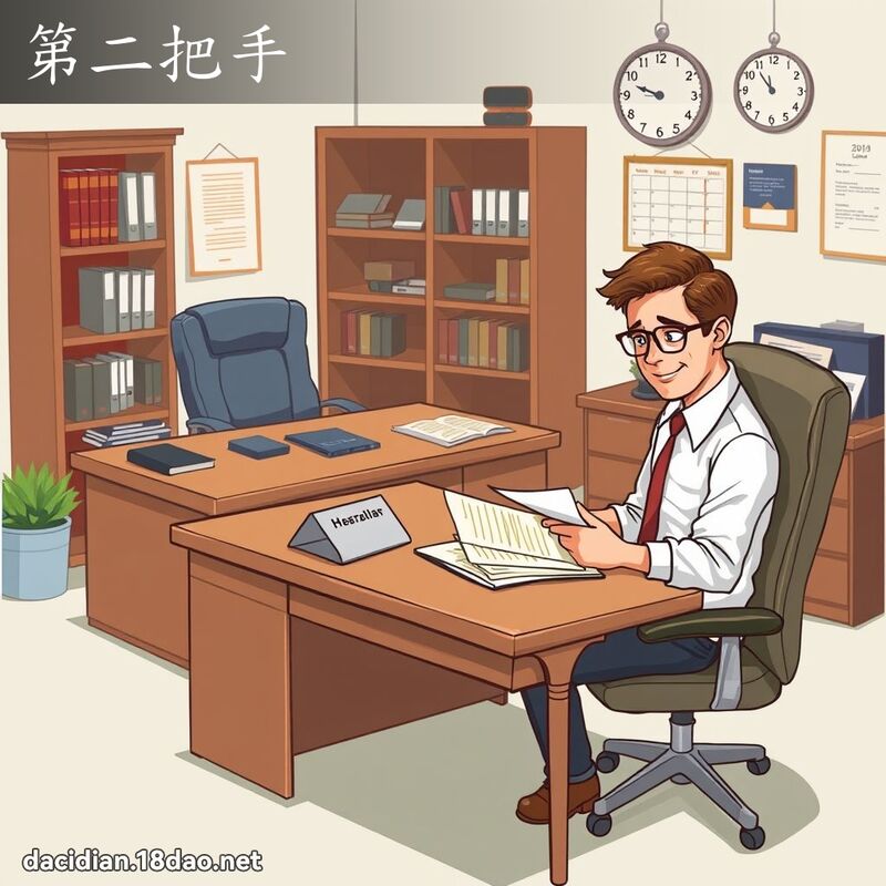 第二把手 - 國語大辭典配圖
