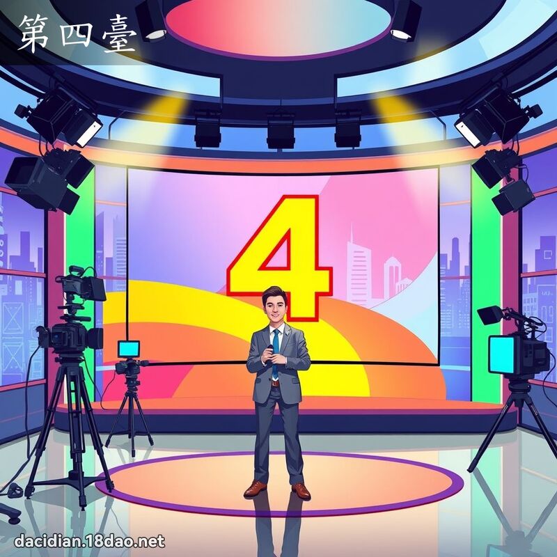 第四台 - 国语大辞典配图