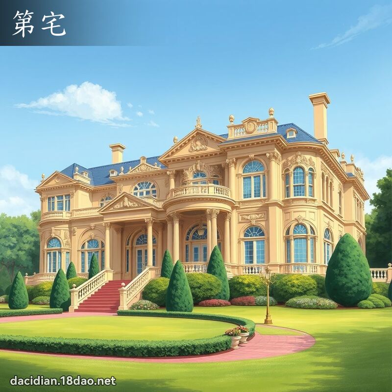 第宅 - 國語大辭典配圖