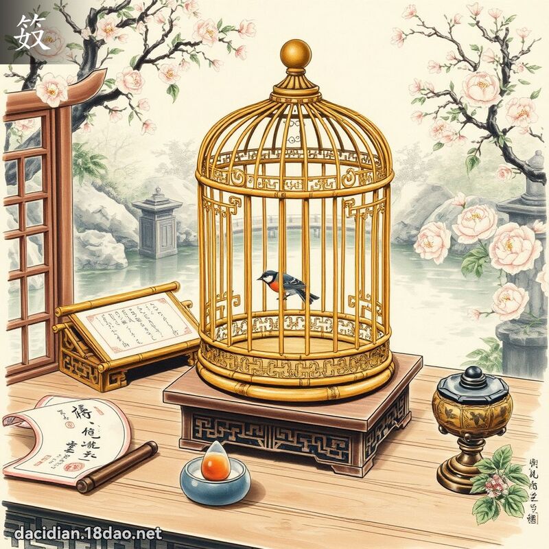 笯 - 國語大辭典配圖