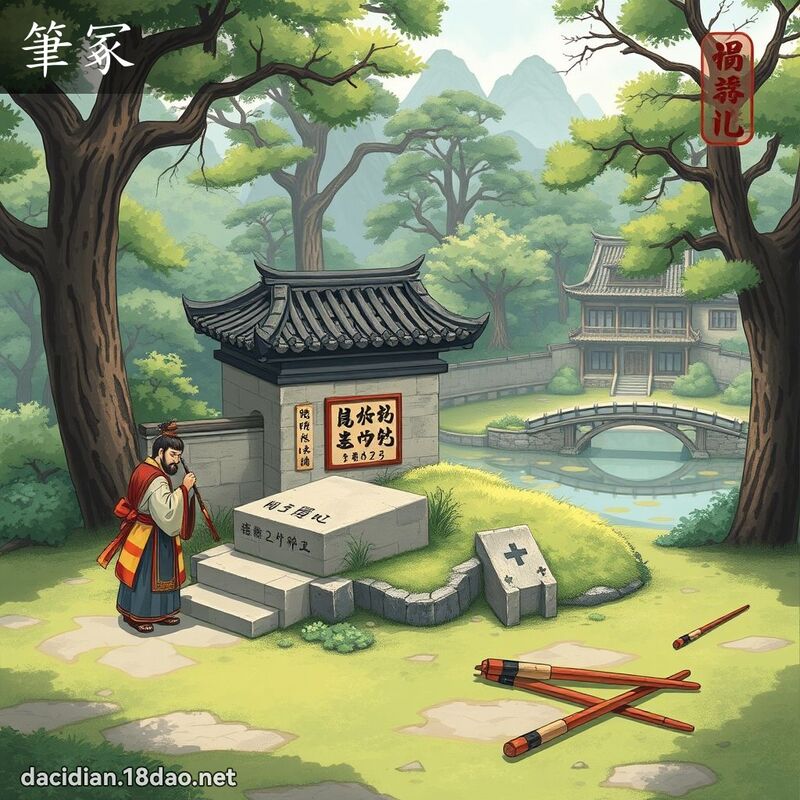 筆冢 - 國語大辭典配圖