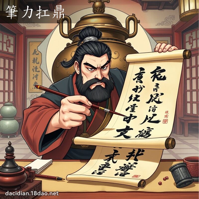 筆力扛鼎 - 國語大辭典配圖