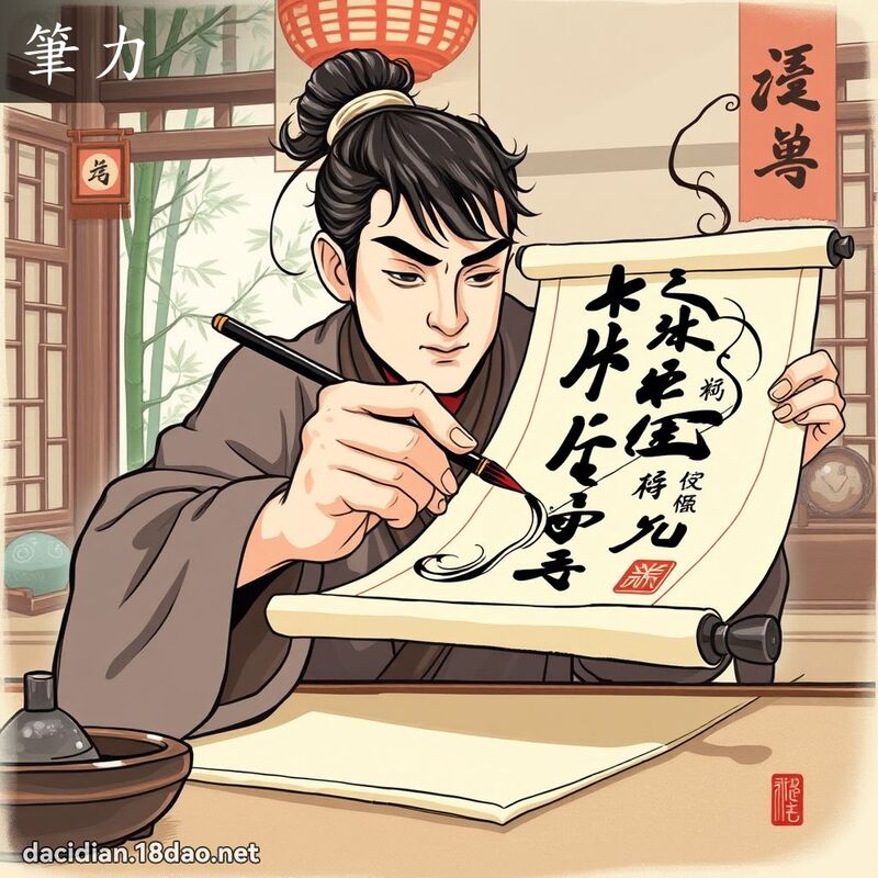 笔力 - 国语大辞典配图