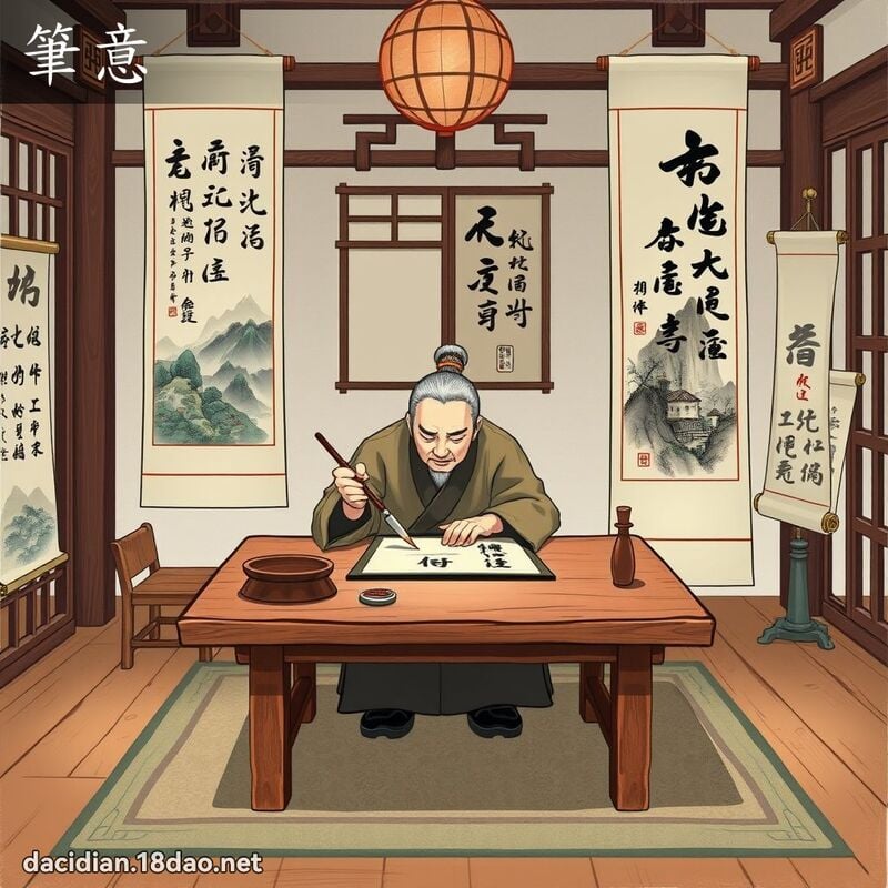 筆意 - 國語大辭典配圖