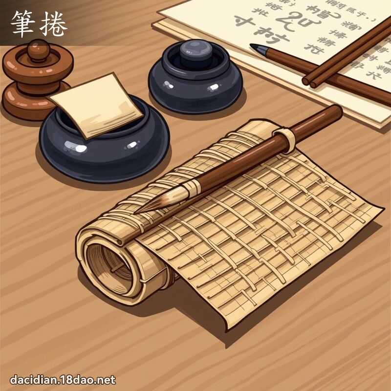 笔捲 - 国语大辞典配图