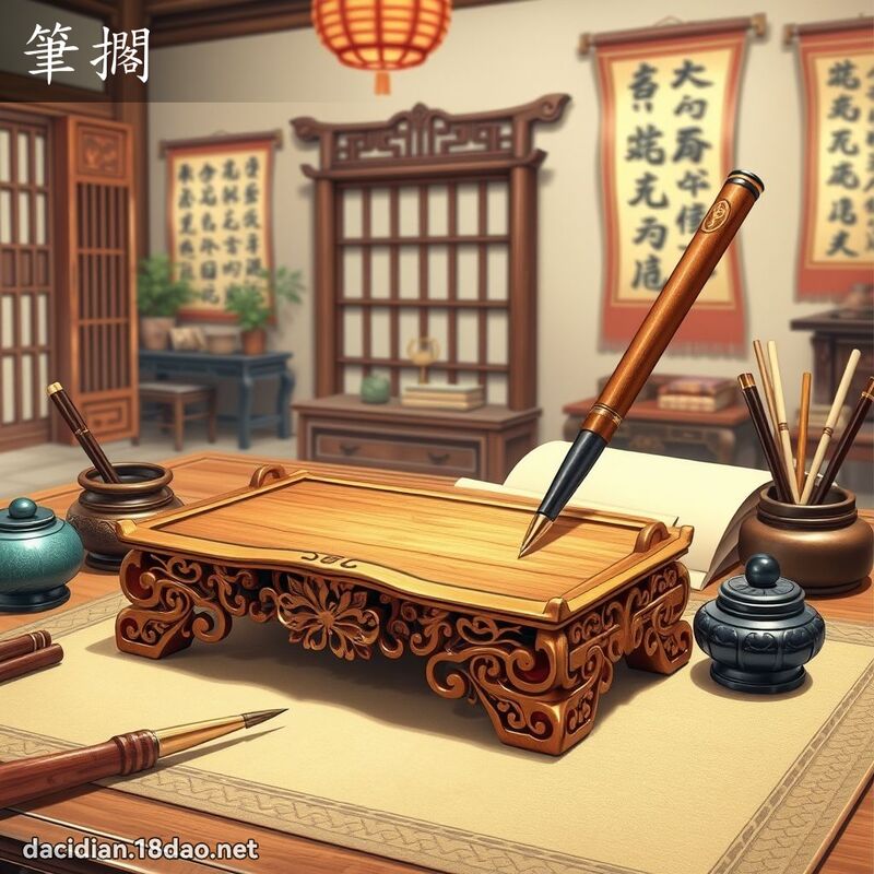 笔搁 - 国语大辞典配图