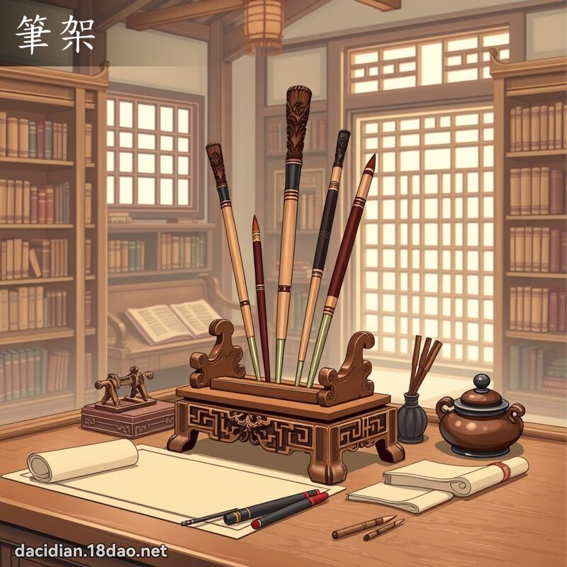 笔架 - 国语大辞典配图